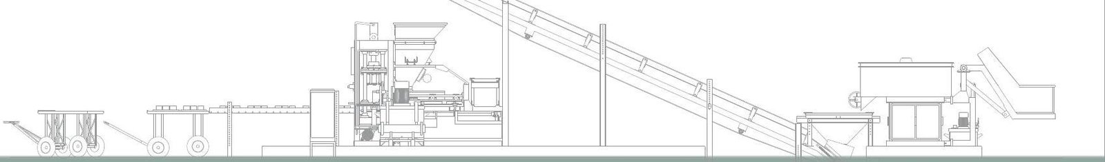 Machine line technical drawing