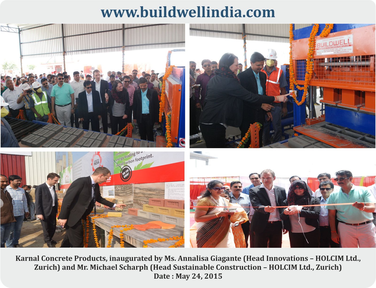 Facility inauguration with Buildwell machinery