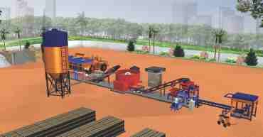 BW-130 fully automatic plant 3D render